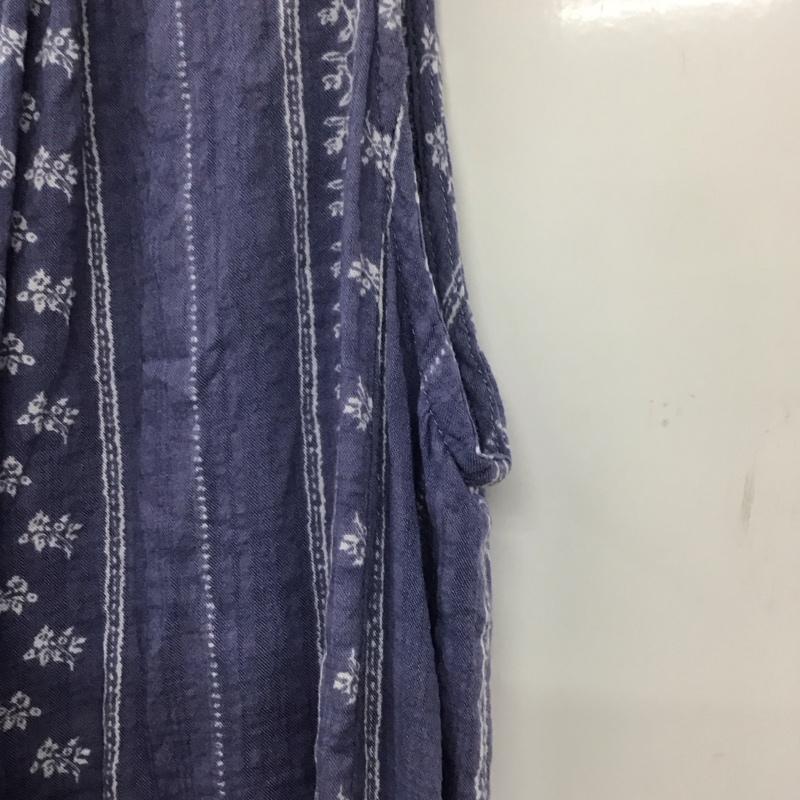 サマンサモスモス Samansa Mos2 ワンピース ロングスカート 1104788 ノースリーブ FREE 総柄 青 / ブルー /  レディース USED 古着 中古 10138642