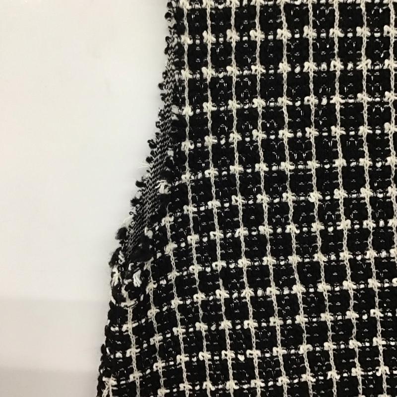 ザラ ZARA ワンピース ロングスカート 6771 020 084 スタンドネック ノースリーブ S チェック 白 / ホワイト / X 黒 / ブラック /  レディース USED 古着 中古 10138665