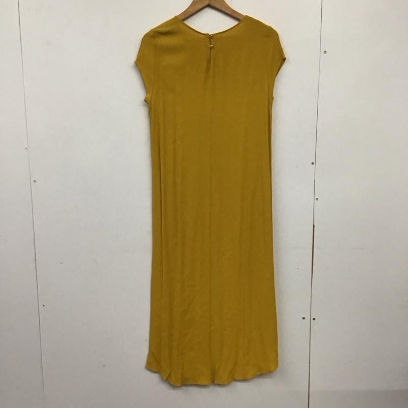 ザラ ZARA ワンピース ロングスカート M 無地 マスタード / マスタード /  レディース USED 古着 中古 10138666