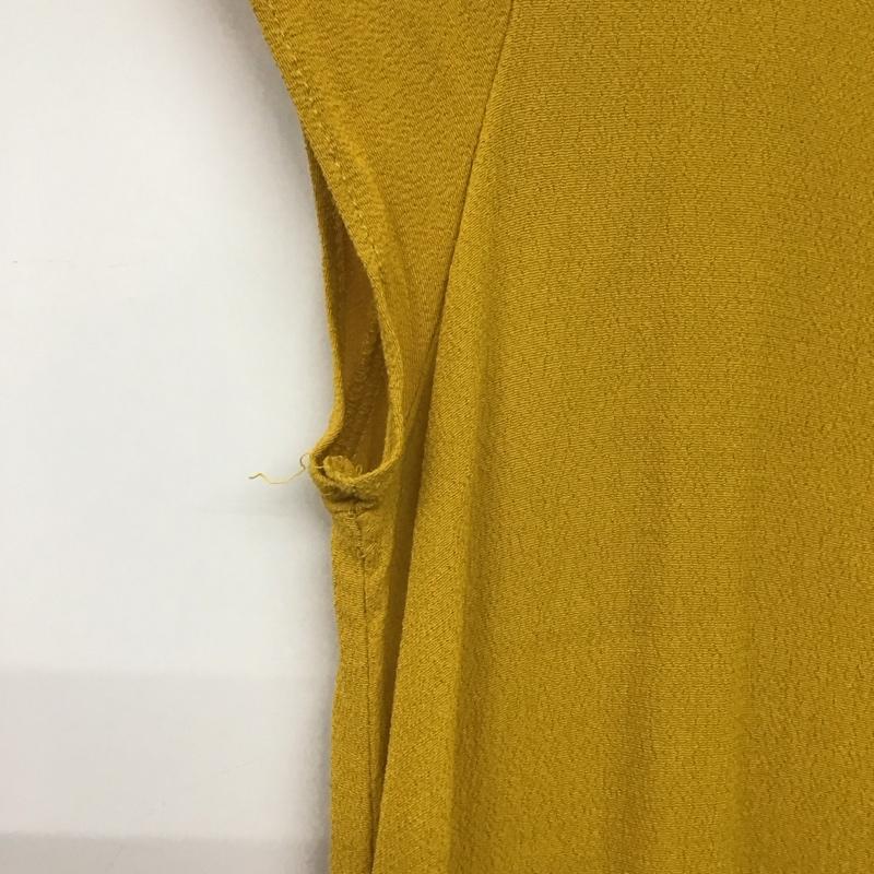ザラ ZARA ワンピース ロングスカート M 無地 マスタード / マスタード /  レディース USED 古着 中古 10138666
