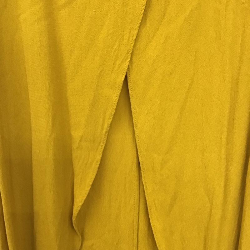 ザラ ZARA ワンピース ロングスカート M 無地 マスタード / マスタード /  レディース USED 古着 中古 10138666