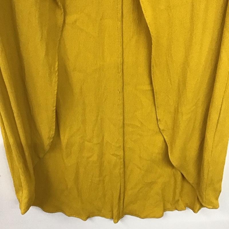 ザラ ZARA ワンピース ロングスカート M 無地 マスタード / マスタード /  レディース USED 古着 中古 10138666