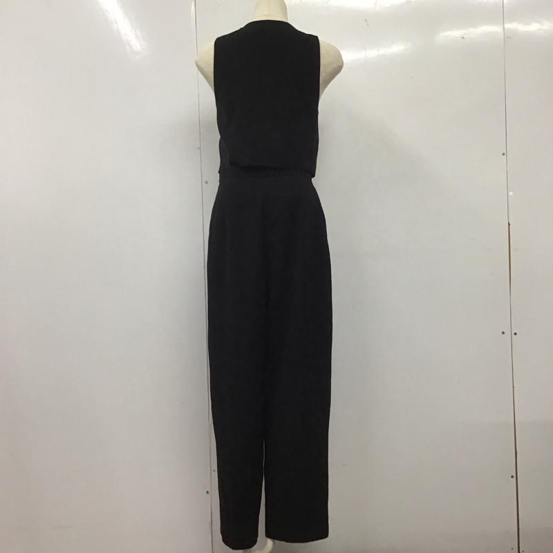 ザラ ZARA サロペット・オーバーオール サロペット、オーバーオール オールインワン ノースリーブ XS 無地 黒 / ブラック /  レディース USED 古着 中古 10138679