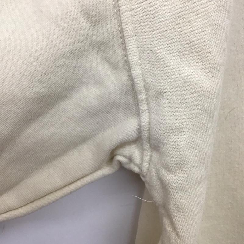 ザラ ZARA トレーナー 長袖 スウェット 裏起毛 L 無地 アイボリー / アイボリー /  レディース USED 古着 中古 10138682