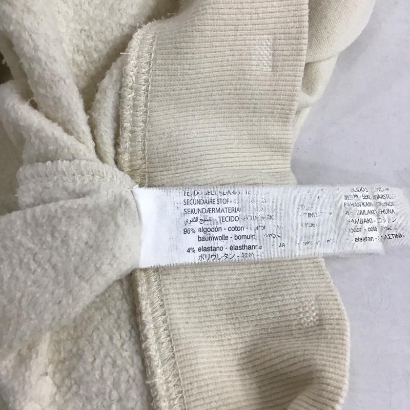 ザラ ZARA トレーナー 長袖 スウェット 裏起毛 L 無地 アイボリー / アイボリー /  レディース USED 古着 中古 10138682
