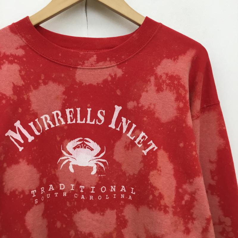 ユーズドクロージング used clothes トレーナー 長袖 L  赤 / レッド /  メンズ USED 古着 中古 10138694