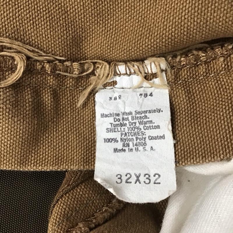 カーハート Carhartt パンツ ワークパンツ、ペインターパンツ ワークパンツ ワイドパンツ 70s ダブルニーハンティング 32インチ 無地 ベージュ / ベージュ /  メンズ USED 古着 中古 10138721