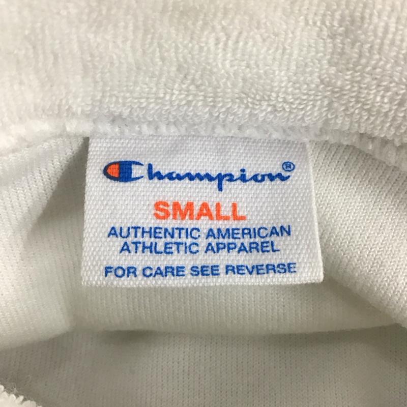チャンピオン Champion Tシャツ 半袖 c8-p395 半袖カットソー クルーネックカットソー S ロゴ、文字 白 / ホワイト /  メンズ USED 古着 中古 10138726