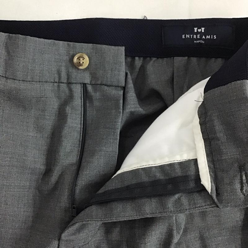 アントレ アミ ENTRE AMIS パンツ スラックス スラックス スリムパンツ ストレッチパンツ 32インチ 無地 灰 / グレー /  メンズ USED 古着 中古 10138732