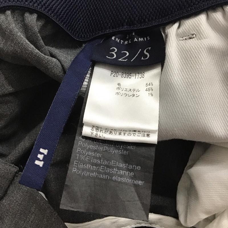 アントレ アミ ENTRE AMIS パンツ スラックス スラックス スリムパンツ ストレッチパンツ 32インチ 無地 灰 / グレー /  メンズ USED 古着 中古 10138732