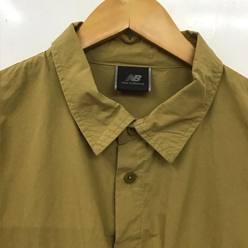 ニューバランス New Balance シャツ、ブラウス 長袖 amj45004 MET24SpringShirtJacket 長袖シャツ M 無地 ベージュ / ベージュ /  メンズ USED 古着 中古 10138741