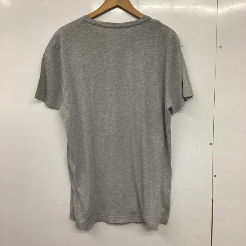 ラコステ LACOSTE Tシャツ 半袖 半袖カットソー プリントTシャツ Vネックカットソー 6 ロゴ、文字 灰 / グレー /  メンズ USED 古着 中古 10138749