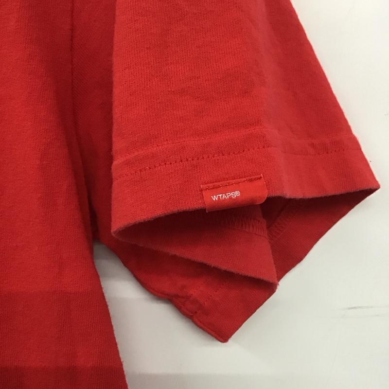 ダブルタップス WTAPS Tシャツ 半袖 半袖カットソー 無地Tシャツ Vネックカットソー L 無地 赤 / レッド /  メンズ USED 古着 中古 10138750