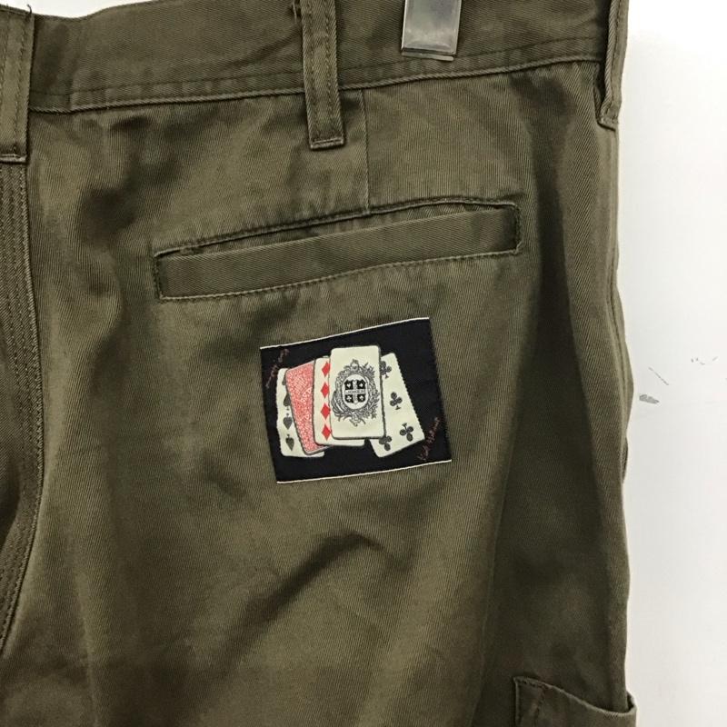 カールヘルム KARLHELMUT パンツ ワークパンツ、ペインターパンツ ワークパンツ ワイドパンツ カジュアルパンツ ミリタリーパンツ XL ロゴ、文字 カーキ / カーキ /  メンズ USED 古着 中古 10138757