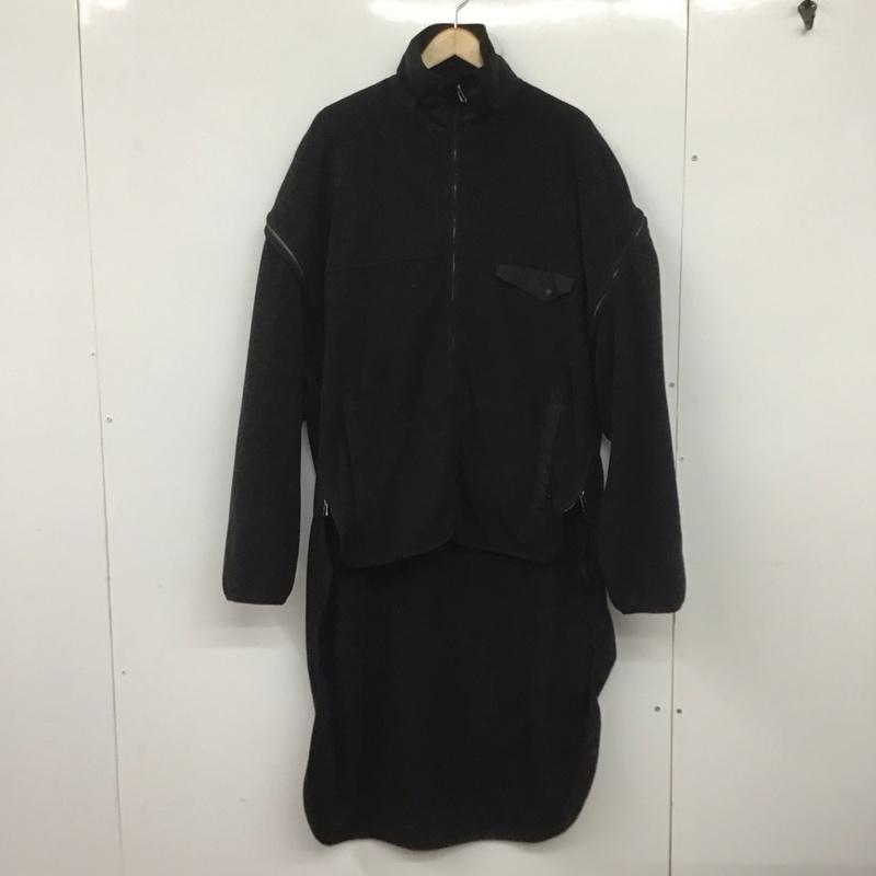 ファセッタズム FACETASM ジャケット、上着 ジャケット、ブレザー t0f-jk-m09 HIGHLOWFLEECEZIPPERJACKET ロングジャケット アウター 4 無地 黒 / ブラック /  メンズ USED 古着 中古 10138771