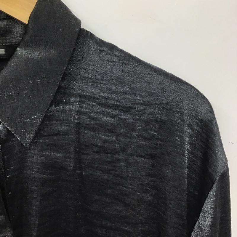 ザラ ZARA シャツ、ブラウス 長袖 長袖シャツ 無地シャツ カラーシャツ S 無地 黒 / ブラック /  レディース USED 古着 中古 10138786