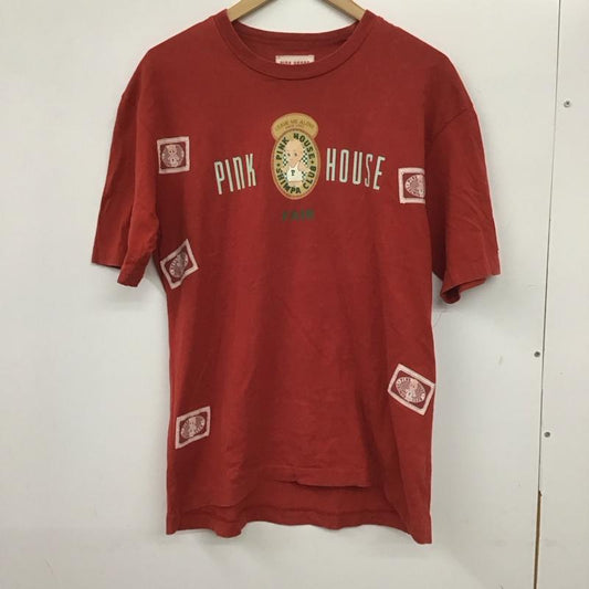 ピンクハウス PINK HOUSE Tシャツ 半袖 半袖カットソー プリントTシャツ クルーネックカットソー L プリント 赤 / レッド /  レディース USED 古着 中古 10138791
