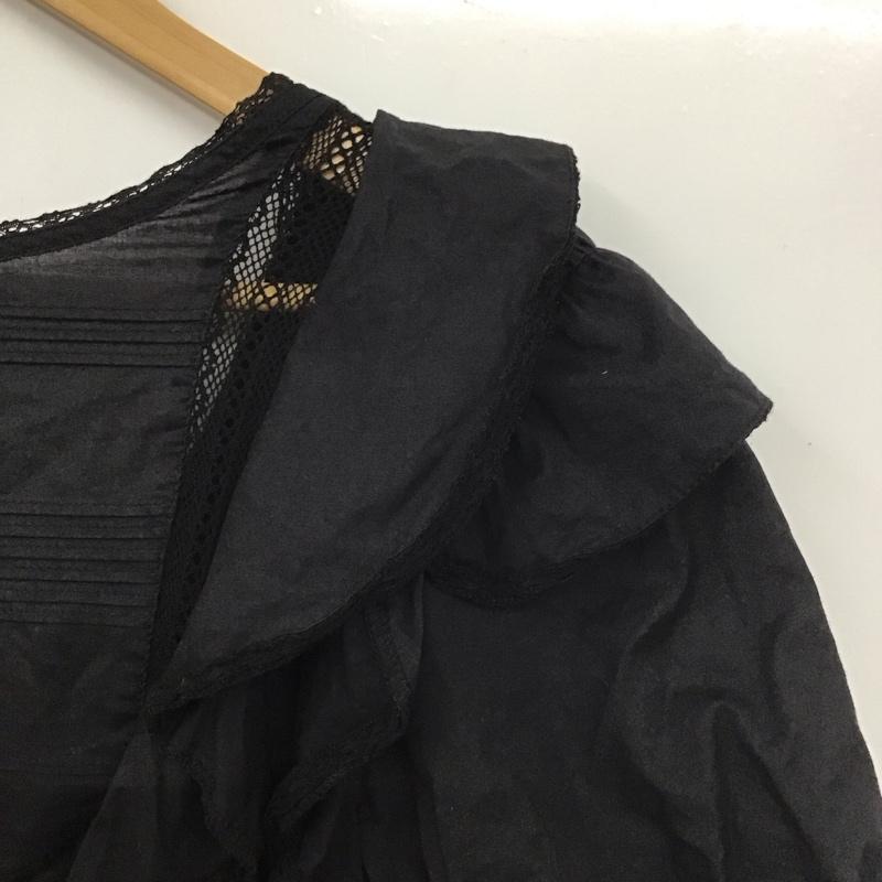 スライ SLY カットソー 半袖 030BSY30-3320 FRILLTUCK2WAYトップス FREE 無地 黒 / ブラック /  レディース USED 古着 中古 10138812
