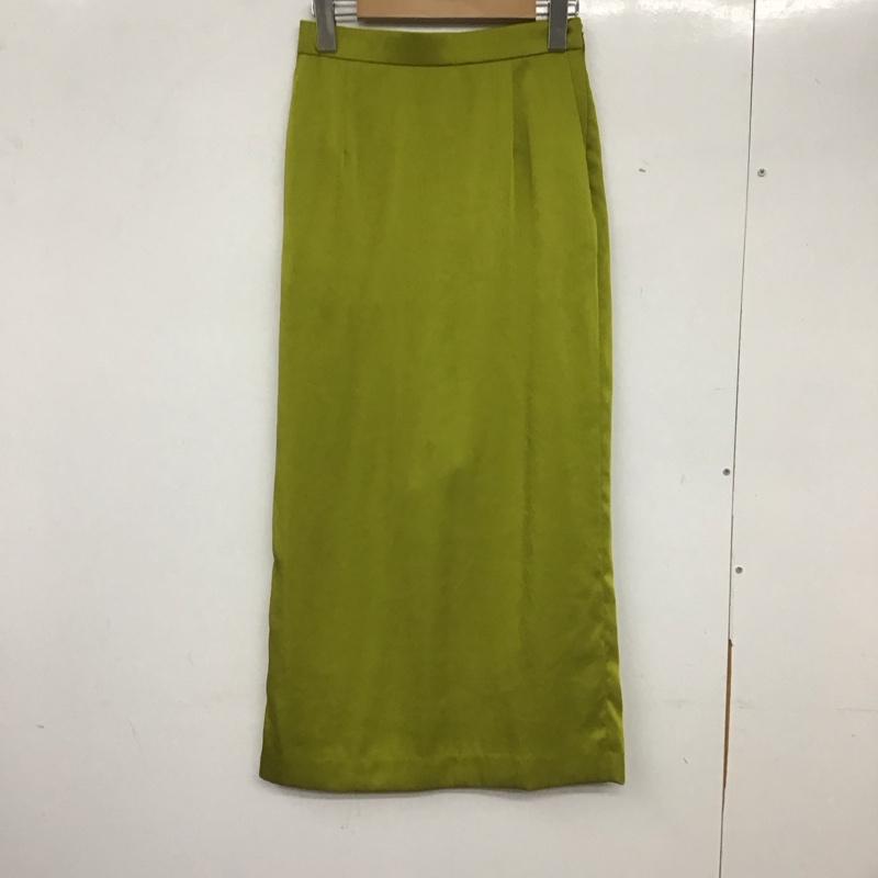 ユナイテッドアローズ UNITED ARROWS スカート ロングスカート 1524-162-4942 サテンタイトロングスカート 36 無地 薄緑 / ライトグリーン /  レディース USED 古着 中古 10138813