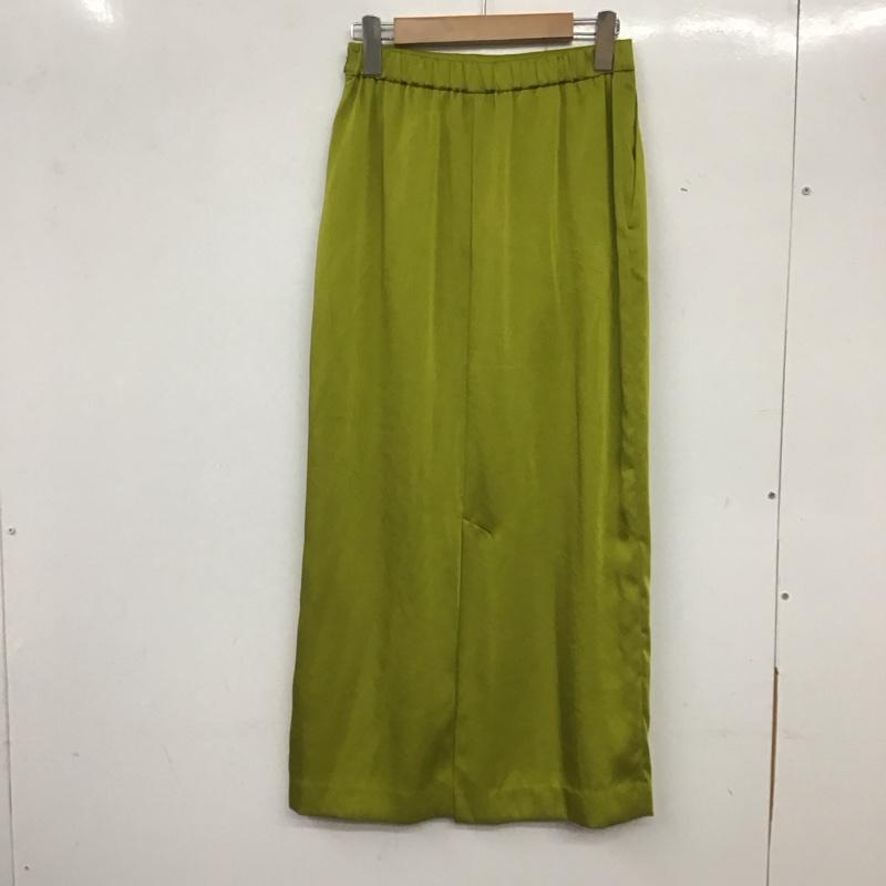 ユナイテッドアローズ UNITED ARROWS スカート ロングスカート 1524-162-4942 サテンタイトロングスカート 36 無地 薄緑 / ライトグリーン /  レディース USED 古着 中古 10138813