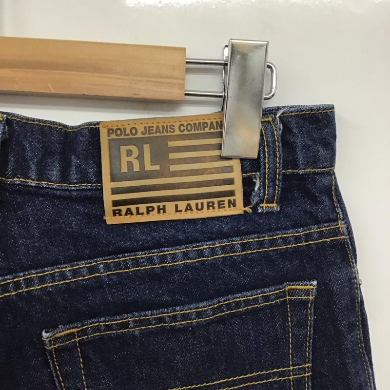 ラルフローレン RALPHLAUREN パンツ デニム、ジーンズ デニムパンツ スリムパンツ カジュアルパンツ 4 無地 インディゴ / インディゴ /  レディース USED 古着 中古 10138816