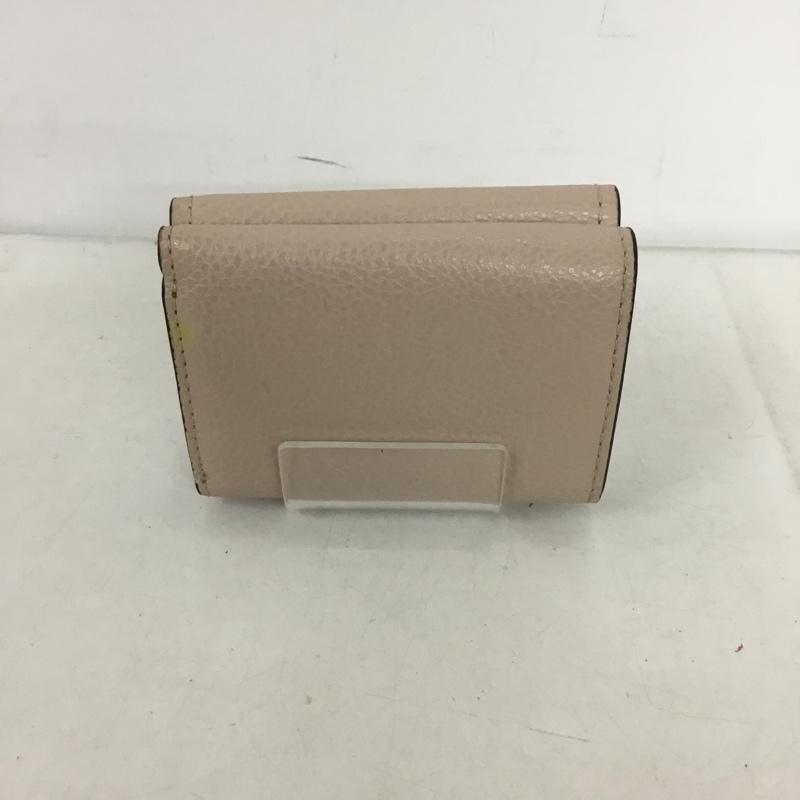 ケイトスペード Kate Spade 財布 コンパクト財布 三つ折り財布 ロゴ、文字 桃 / ピンク /  レディース USED 古着 中古 10138844