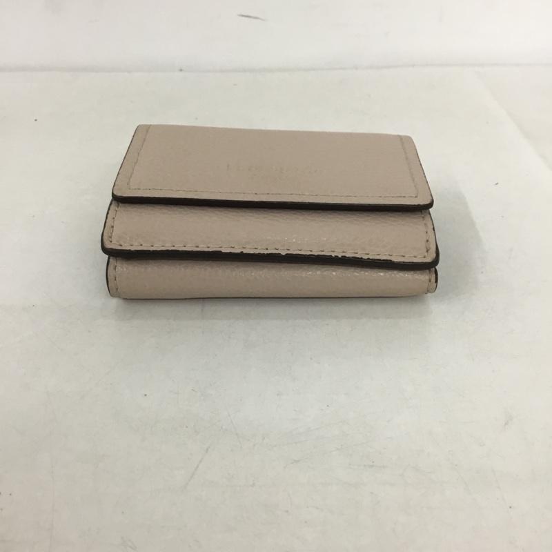 ケイトスペード Kate Spade 財布 コンパクト財布 三つ折り財布 ロゴ、文字 桃 / ピンク /  レディース USED 古着 中古 10138844
