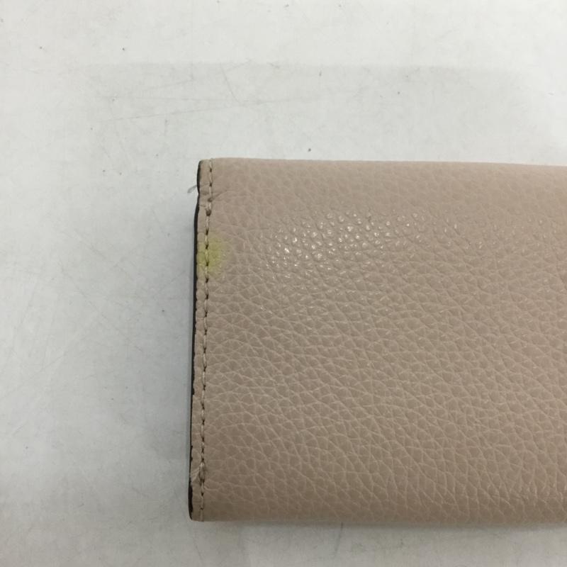 ケイトスペード Kate Spade 財布 コンパクト財布 三つ折り財布 ロゴ、文字 桃 / ピンク /  レディース USED 古着 中古 10138844