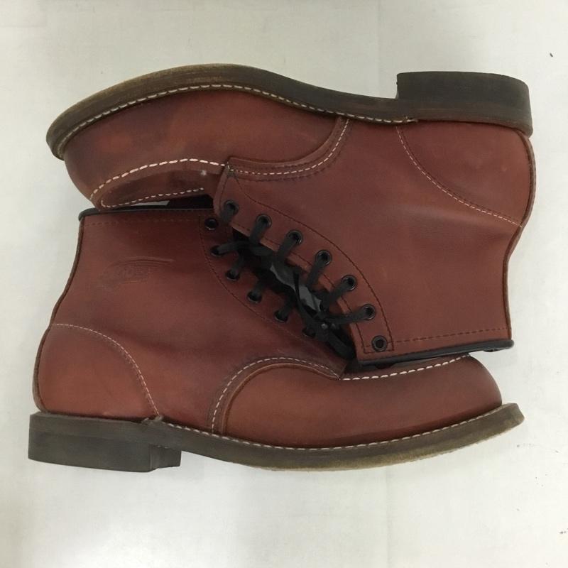 レッドウィング RED WING ブーツ ショートブーツ 8282 100周年記念モデル BECKMAN 7.5D ロゴ、文字 茶 / ブラウン /  メンズ USED 古着 中古 10138866