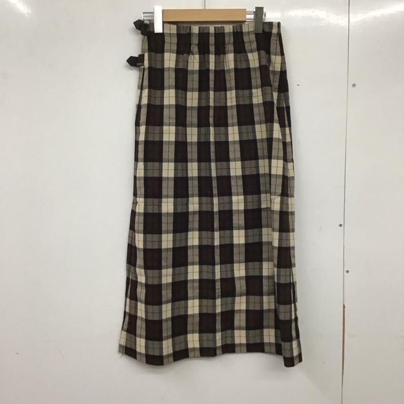 サニーレーベル Sonny Label スカート ロングスカート 25T706 巻きスカート風 38 チェック マルチカラー / マルチカラー /  レディース USED 古着 中古 10138906