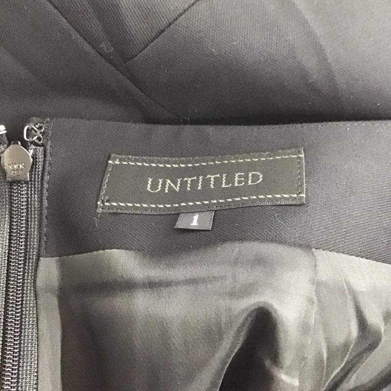 アンタイトル UNTITLED スカート ひざ丈スカート AC153-72301JJ マーメイドスカート 1 無地 黒 / ブラック /  レディース USED 古着 中古 10138951