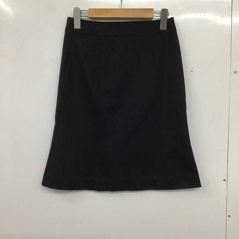 アンタイトル UNTITLED スカート ひざ丈スカート 1 無地 紺 / ネイビー /  レディース USED 古着 中古 10138953