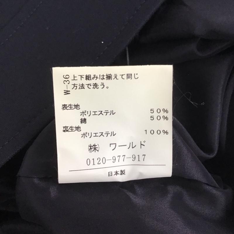 アンタイトル UNTITLED スカート ひざ丈スカート 1 無地 紺 / ネイビー /  レディース USED 古着 中古 10138953
