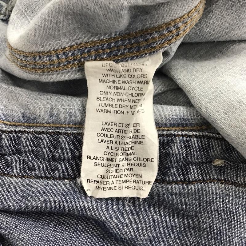 古着 USED シャツ、ブラウス 長袖 長袖シャツ 無地シャツ カラーシャツ デニムシャツ L 無地 インディゴ / インディゴ /  メンズ USED 古着 中古 10139037