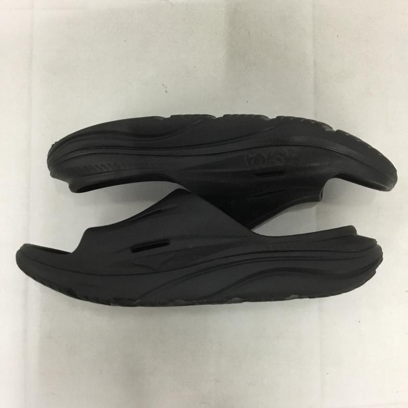 ホカ HOKA サンダル サンダル リカバリーサンダル M11 ロゴ、文字 黒 / ブラック /  メンズ USED 古着 中古 10139071