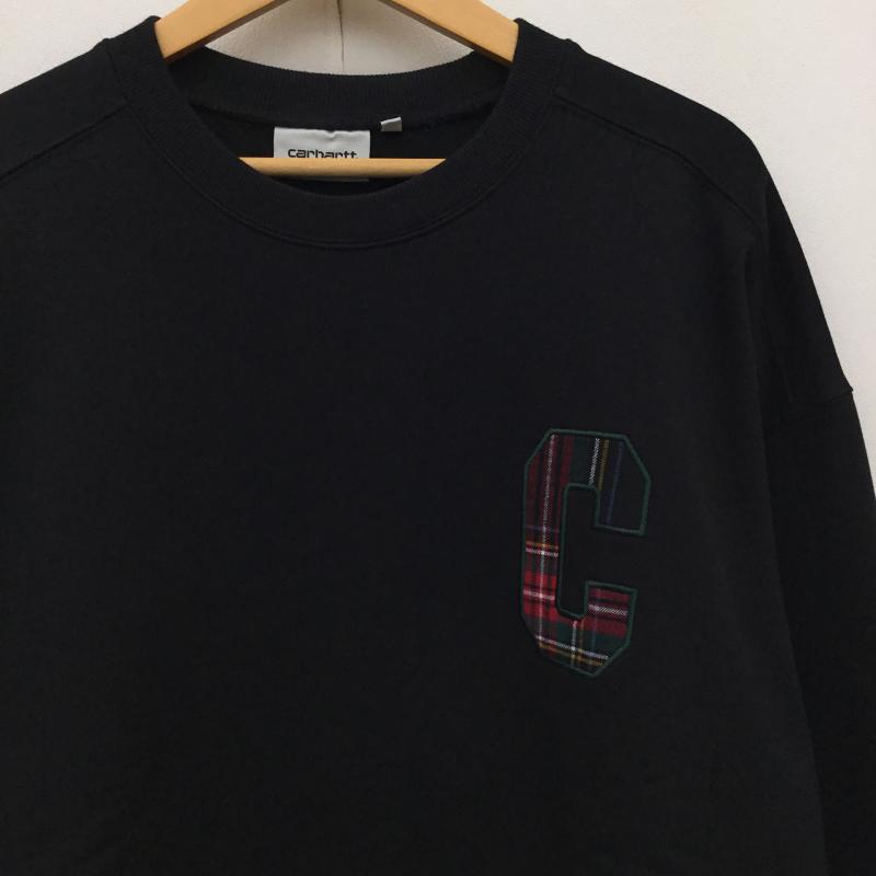 カーハートダブリューアイピー Carhartt WIP トレーナー 長袖 I032456 WILES SWEATSHIRT Hamilton XL ロゴ、文字 黒 / ブラック /  メンズ USED 古着 中古 10139076