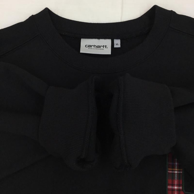 カーハートダブリューアイピー Carhartt WIP トレーナー 長袖 I032456 WILES SWEATSHIRT Hamilton XL ロゴ、文字 黒 / ブラック /  メンズ USED 古着 中古 10139076