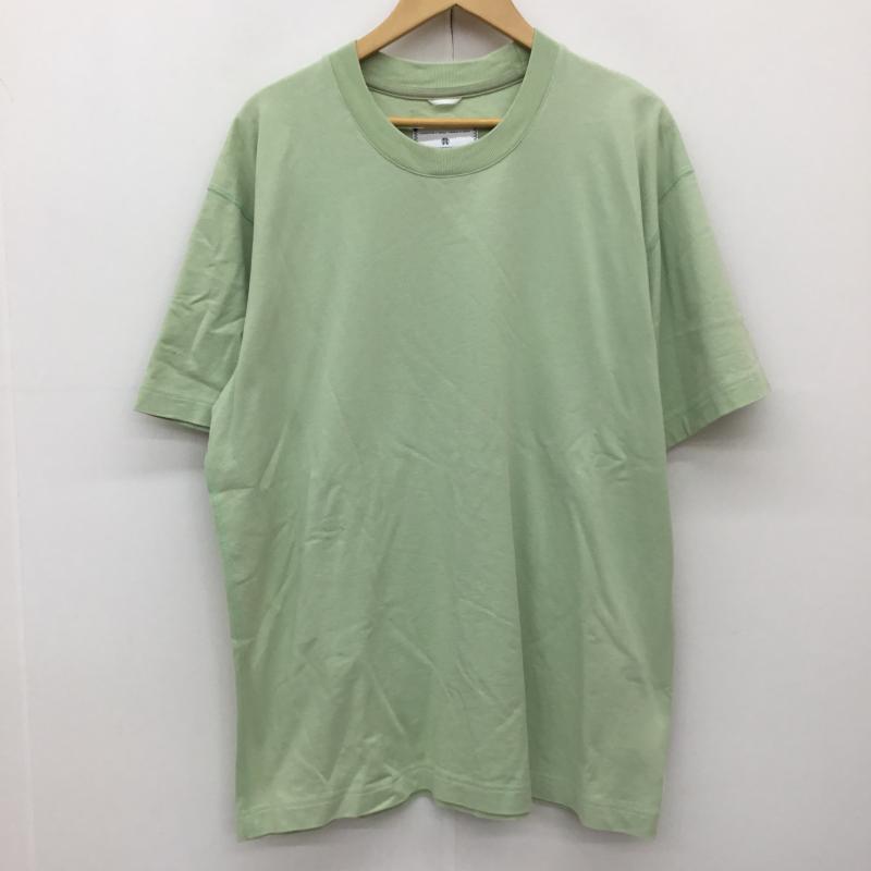 レイニングチャンプ REIGNING CHAMP Tシャツ 半袖 L ロゴ、文字 薄緑 / ライトグリーン /  メンズ USED 古着 中古 10139089