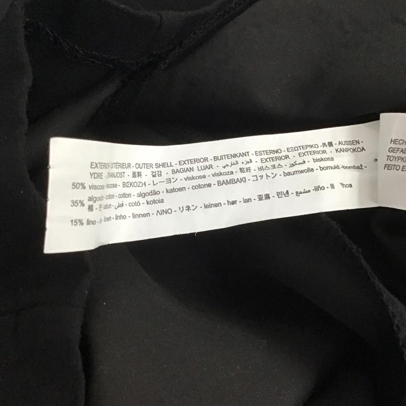 ザラ ZARA ワンピース ミニスカート 7385 096 800 パフスリーブ スクエアネック XS 無地 黒 / ブラック /  レディース USED 古着 中古 10139112
