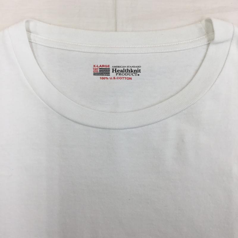 ヘルスニット Healthknit Tシャツ 半袖 XL 無地 白 / ホワイト /  メンズ USED 古着 中古 10139191