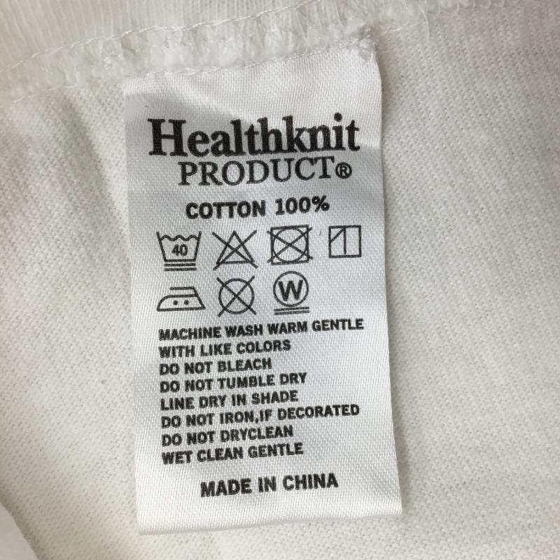 ヘルスニット Healthknit Tシャツ 半袖 XL 無地 白 / ホワイト /  メンズ USED 古着 中古 10139191