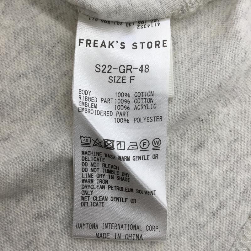 フリークスストア FREAK S STORE Tシャツ 半袖 Gerry Cosby FREE ロゴ、文字 灰 / グレー / X 緑 / グリーン /  メンズ USED 古着 中古 10139205