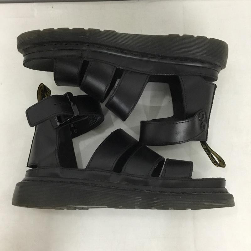 ドクターマーチン Dr.Martens サンダル サンダル WY004 レザー UK5 US：7 ロゴ、文字 黒 / ブラック /  レディース USED 古着 中古 10139221
