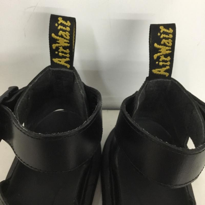 ドクターマーチン Dr.Martens サンダル サンダル WY004 レザー UK5 US：7 ロゴ、文字 黒 / ブラック /  レディース USED 古着 中古 10139221