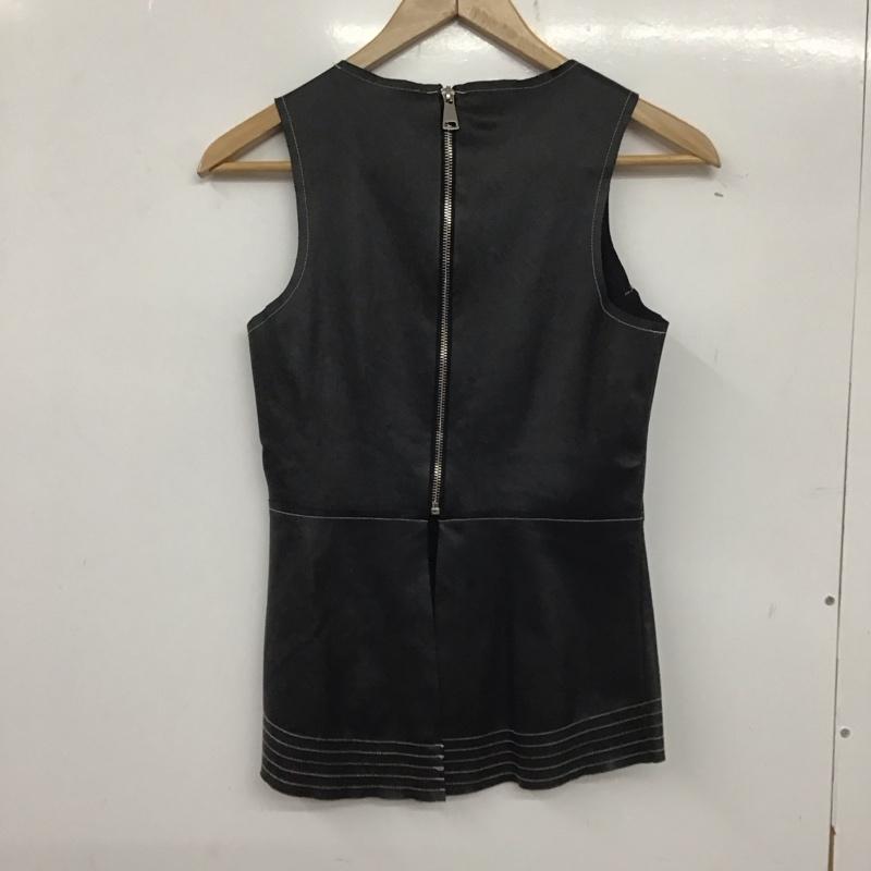 ザラ ZARA ベスト ベスト XS 無地 黒 / ブラック /  レディース USED 古着 中古 10139253