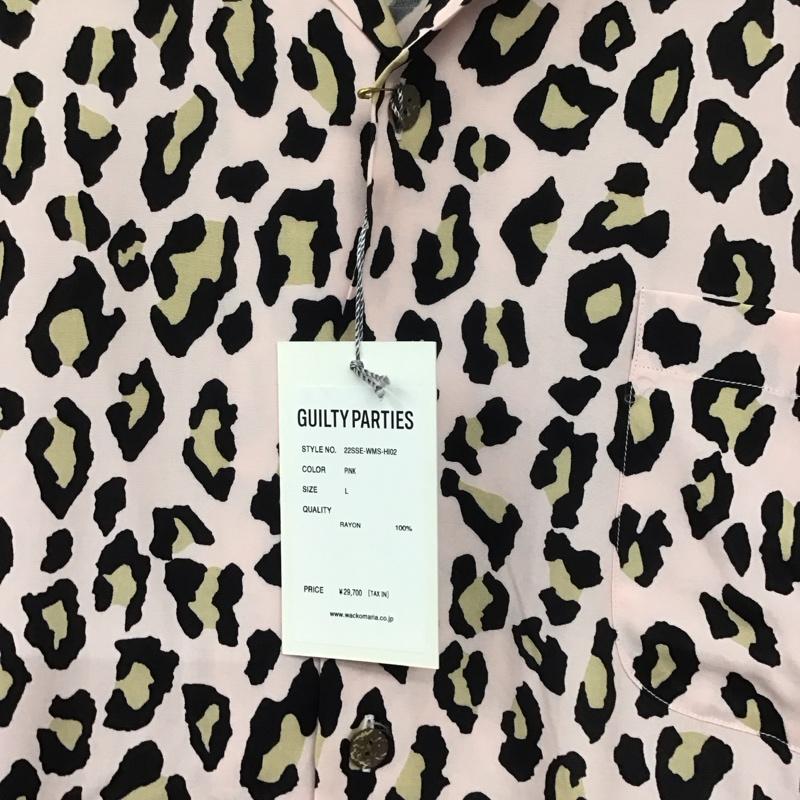ギルティーパーティーズ GUILTYPARTIES シャツ、ブラウス 半袖 22sse-wms-hi02 アロハシャツ 半袖シャツ L 総柄 桃 / ピンク /  メンズ USED 古着 中古 10139273