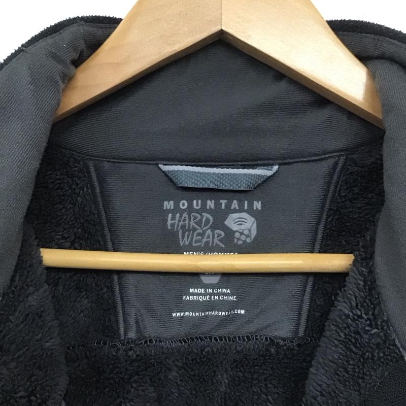 マウンテン ハード ウェアー MOUNTAIN HARDWEAR ジャケット、上着 ジャケット、ブレザー ジップアップフリースジャケット アウター 長袖ジャケット S ロゴ、文字 黒 / ブラック /  メンズ USED 古着 中古 10139279
