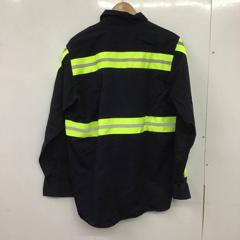 レッドキャップ RED KAP シャツ、ブラウス 長袖 長袖シャツ カラーシャツ 古着 L ロゴ、文字 紺 / ネイビー /  メンズ USED 古着 中古 10139301
