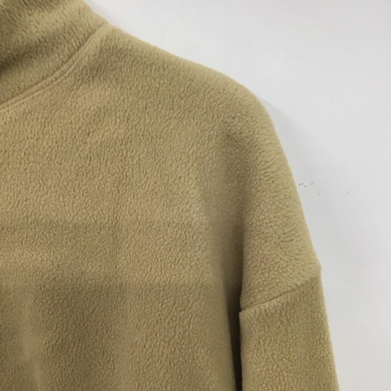 ユニクロ UNIQLO トップス トップス 241-443226 フリースオーバーサイズモックネックプルオーバー M 無地 ベージュ / ベージュ /  レディース USED 古着 中古 10139325