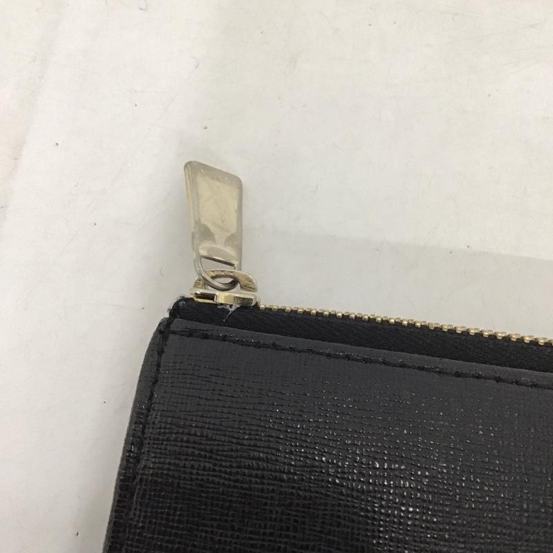 フルラ FURLA 財布 長財布 L字ファスナー ロゴ、文字 黒 / ブラック /  レディース USED 古着 中古 10139348